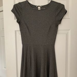 H&M Skater Dress. Dark Grey. Size Small. Never worn, no tags.